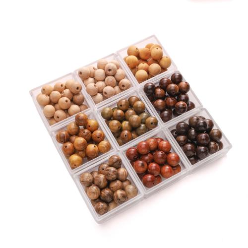 Wood Beads, Round, DIY, more colors for choice, 10mm, Hole:Approx 1.5mm, 30PCs/Bag, Sold By Bag