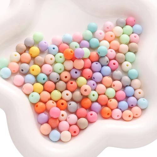 Opaque Acrylic Beads, Round, DIY & different size for choice, more colors for choice, Sold By Bag