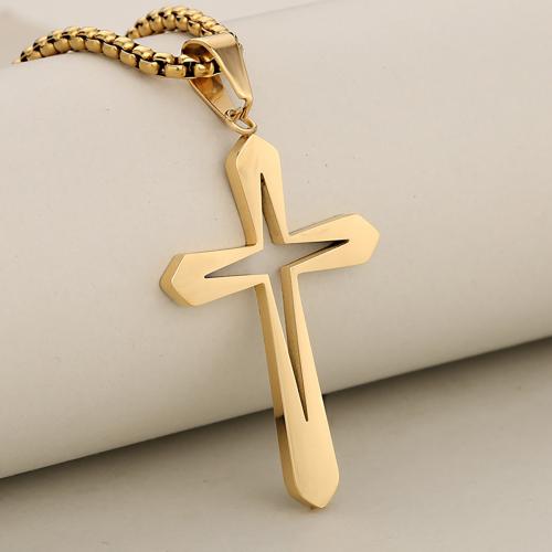 Stainless Steel Cross Pendants, 304 Stainless Steel, plated, DIY & hollow, more colors for choice, Sold By PC