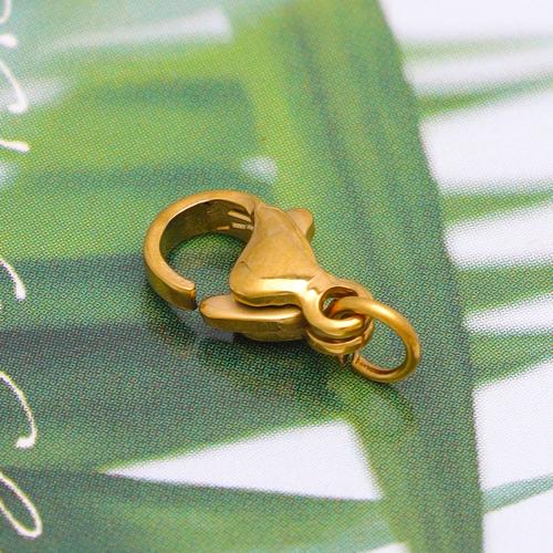 Stainless Steel Lobster Claw Clasp, 304 Stainless Steel, Vacuum Ion Plating, DIY, 100PCs/Bag, Sold By Bag