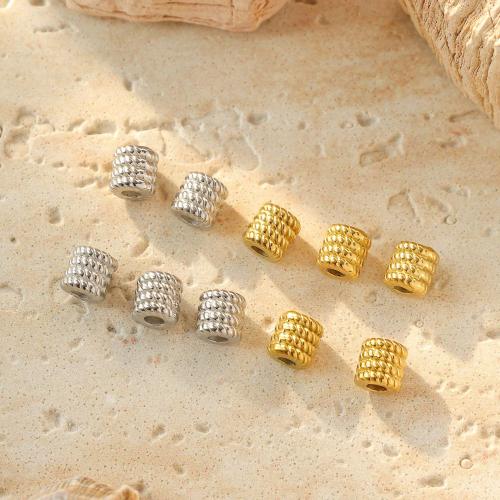 Stainless Steel Beads, 304 Stainless Steel, Column, plated, DIY, more colors for choice, 10PCs/Bag, Sold By Bag