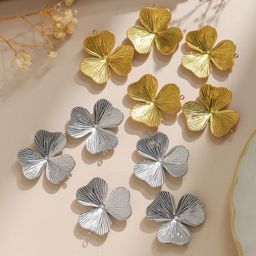 Stainless Steel Flower Pendant, 304 Stainless Steel, plated, DIY, more colors for choice, 10PCs/Bag, Sold By Bag