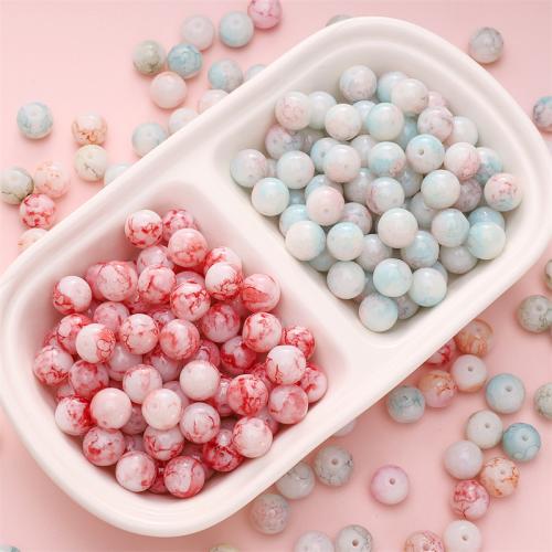 Fashion Glass Beads, Round, DIY, more colors for choice, 10mm, 20PCs/Bag, Sold By Bag