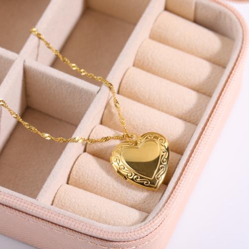 Fashion Locket Pendants, 304 Stainless Steel, Vacuum Ion Plating, for woman, Sold By PC