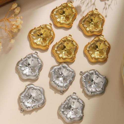 Stainless Steel Pendants, 304 Stainless Steel, Lotus Leaf, plated, DIY, more colors for choice, 10PCs/Bag, Sold By Bag