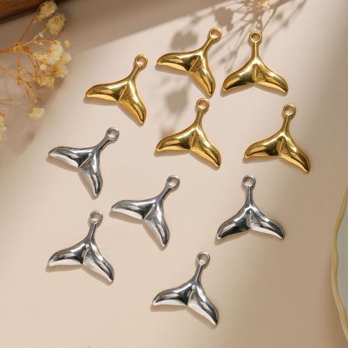 Stainless Steel Pendants, 304 Stainless Steel, Mermaid tail, plated, DIY, more colors for choice, 10PCs/Bag, Sold By Bag