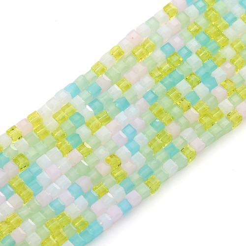 Fashion Glass Beads, Square, DIY, more colors for choice, 2mm, Approx 180PCs/Bag, Sold By Bag