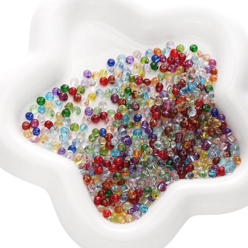 Perles en verre de mode, DIY, plus de couleurs à choisir, 4mm, Environ 110PC/sac, Vendu par sac