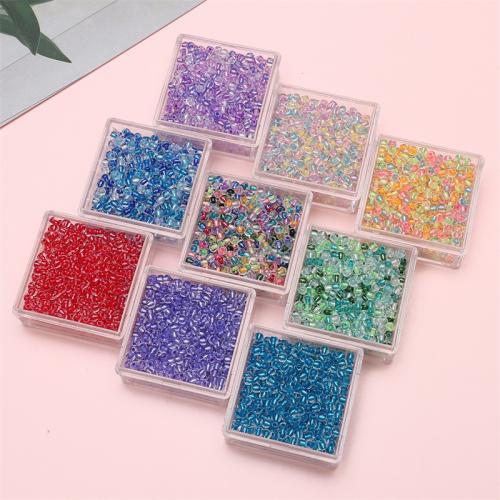 Transparente Glas Rocailles, Seedbead, DIY, keine, 4mm, ca. 170PCs/Tasche, verkauft von Tasche