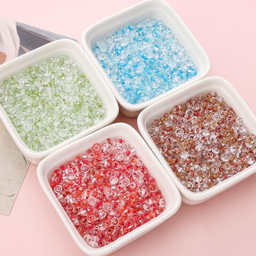 Fashion Glass Beads, DIY, more colors for choice, 2x4mm, Approx 150PCs/Bag, Sold By Bag