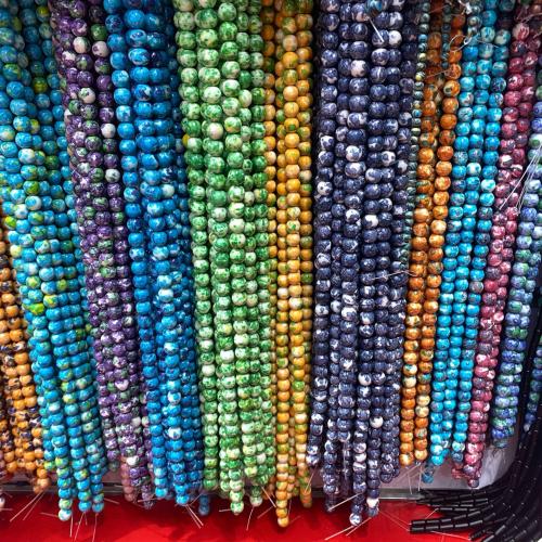 Gemstone Jewelry Beads, Natural Stone, Round, DIY, more colors for choice, 8mm, Approx 48PCs/Strand, Sold By Strand