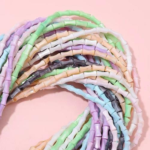 Natural Freshwater Shell Beads, Bamboo, DIY, more colors for choice, 4x8mm, Approx 47PCs/Strand, Sold By Strand