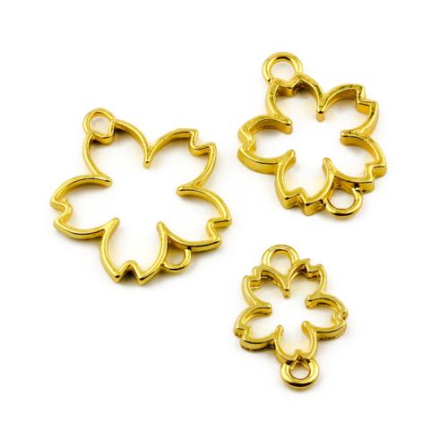 Flower Tibetan Style Connector, plated, DIY & 1/1 loop, more colors for choice, 100PCs/Bag, Sold By Bag