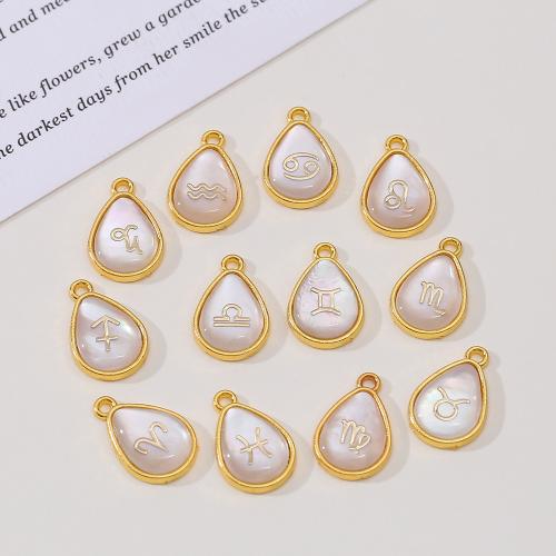 Tibetan Style Enamel Pendants, Teardrop, gold color plated, DIY & different designs for choice, more colors for choice, 12x19mm, Sold By PC