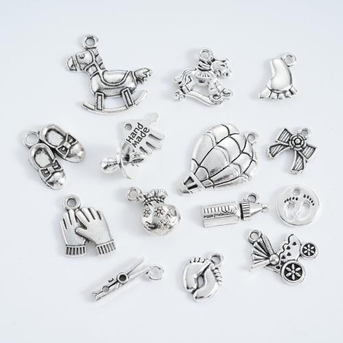 Pendentifs en alliage de zinc, Placage, DIY & styles différents pour le choix, plus de couleurs à choisir, 100PC/sac, Vendu par sac