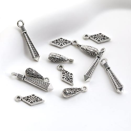 Tibetan Style Pendants, plated, DIY & different styles for choice, more colors for choice, 100PCs/Bag, Sold By Bag