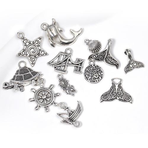 Tibetan Style Pendants, plated, DIY & different styles for choice, more colors for choice, 100PCs/Bag, Sold By Bag