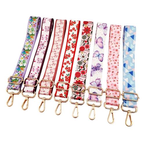 Polyester Bag Straps, printing, adjustable, more colors for choice, 1300x38mm, Sold By PC