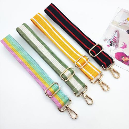 Polyester and Cotton Bag Straps, adjustable, more colors for choice, 1300x38mm, Sold By PC