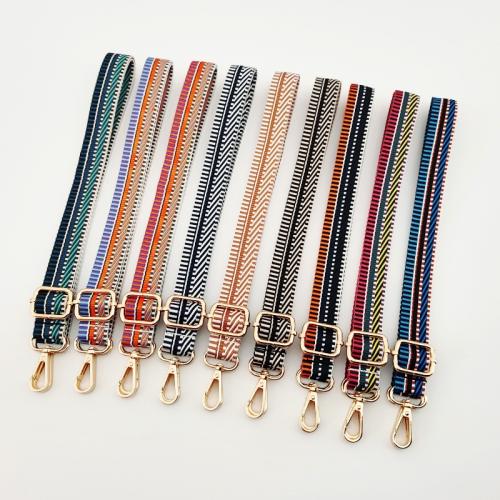 Polyester and Cotton Bag Straps, adjustable, more colors for choice, 1300x25mm, Sold By PC