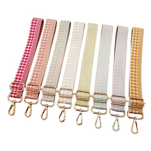 Polyester and Cotton Bag Straps, jacquard, adjustable, more colors for choice, 1300x38mm, Sold By PC