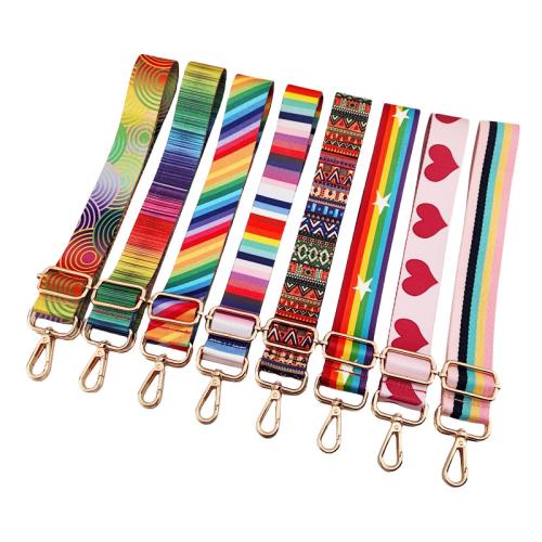 Polyester Bag Straps, printing, adjustable, more colors for choice, 1300x38mm, Sold By PC