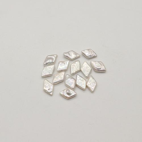 Naturales agua dulce perlas sueltas, Perlas cultivadas de agua dulce, Rombo, Bricolaje, 10x15mm, Vendido por UD