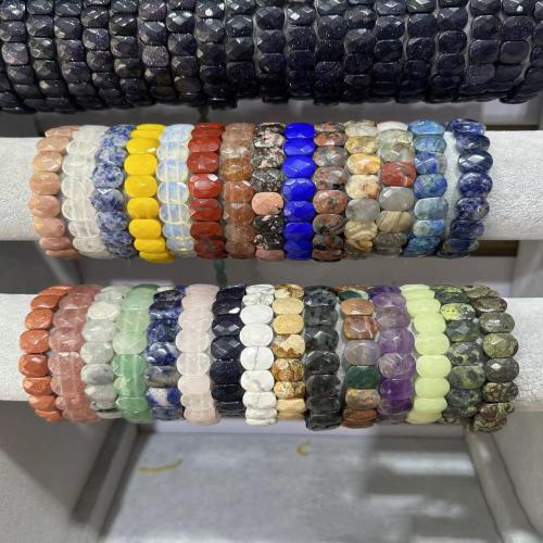 Gemstone Bracelets, fashion jewelry & different materials for choice & Unisex, more colors for choice, 10x14mm, Approx 19PCs/Strand, Sold Per Approx 19 cm Strand