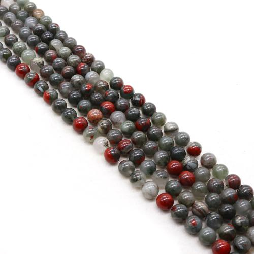 Gemstone Jewelry Beads, Chicken-blood Stone, Round, DIY & different size for choice, more colors for choice, Sold By Strand