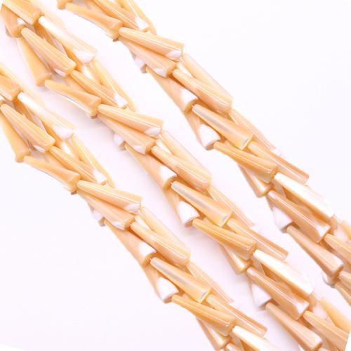 Natural Freshwater Shell Beads, Trochus, Conical, DIY, 7x25mm, Sold By Strand