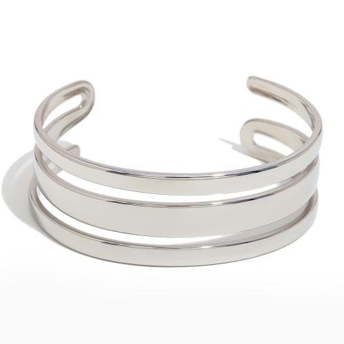 304 Stainless Steel Cuff Bangle, fashion jewelry, more colors for choice, Sold By PC