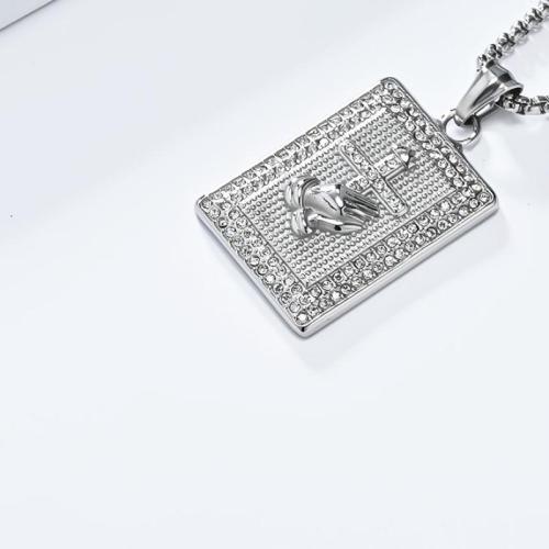 Stainless Steel Sweater Chain Necklace, 304 Stainless Steel, plated, Unisex & different styles for choice & with rhinestone, more colors for choice, Sold By PC