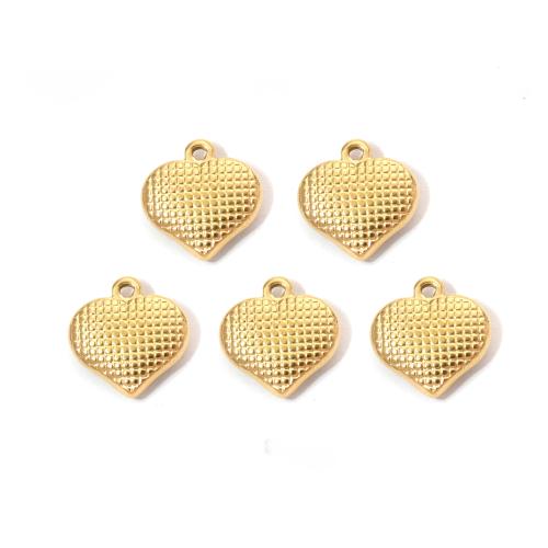 Stainless Steel Heart Pendants, 304 Stainless Steel, Vacuum Ion Plating, DIY & different size for choice, more colors for choice, 10PCs/Bag, Sold By Bag