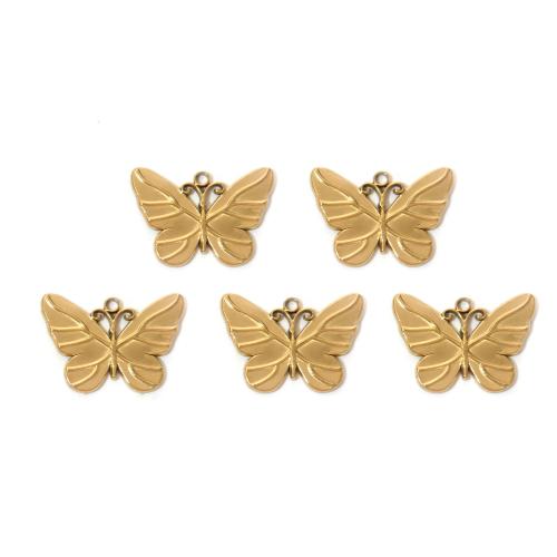 Acier inoxydable animaux Pendentifs, Acier inoxydable 304, papillon, DIY & normes différentes pour le choix, plus de couleurs à choisir, 10PC/sac, Vendu par sac