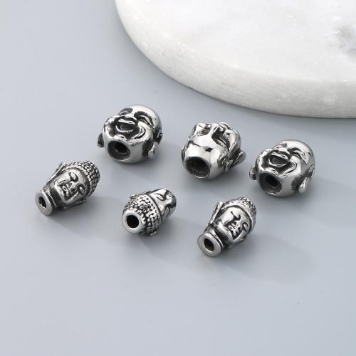 Stainless Steel Spacer Beads, 304 Stainless Steel, Buddha, DIY & different size for choice, more colors for choice, Sold By PC