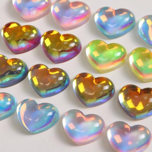 Resin Cabochon, Heart, DIY, more colors for choice, 28x21mm, Sold By PC