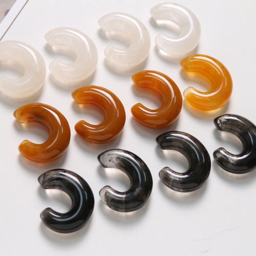 Resin Earring Stud Component, DIY, more colors for choice, 31x26mm, Sold By PC