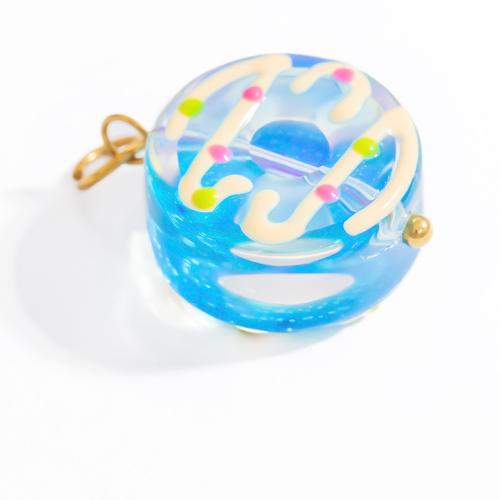 Colgantes de Cristal de Murano, con acero inoxidable 304, Joyería, más colores para la opción, 4PCs/Bolsa, Vendido por Bolsa