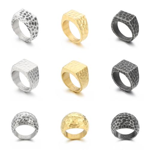 Bague en acier inoxydable, Acier inoxydable 304, Placage, normes différentes pour le choix & styles différents pour le choix & pour homme, plus de couleurs à choisir, Vendu par PC