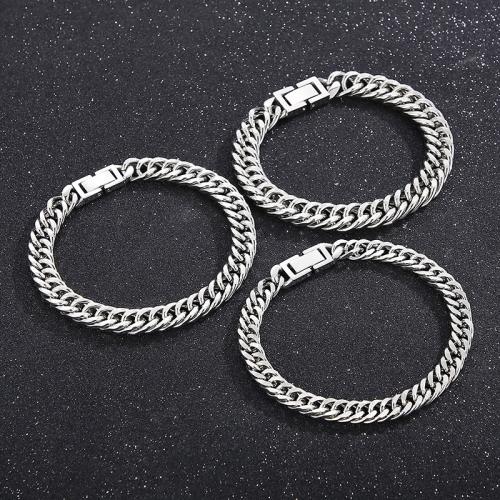 Stainless Steel Jewelry Bracelet, 304 Stainless Steel, different length for choice & Unisex & different styles for choice, original color, Sold By PC