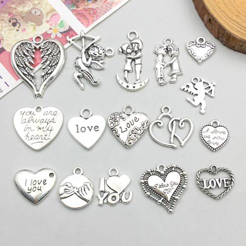 Tibetan Style Pendants, plated, DIY & different styles for choice, more colors for choice, 100PCs/Bag, Sold By Bag