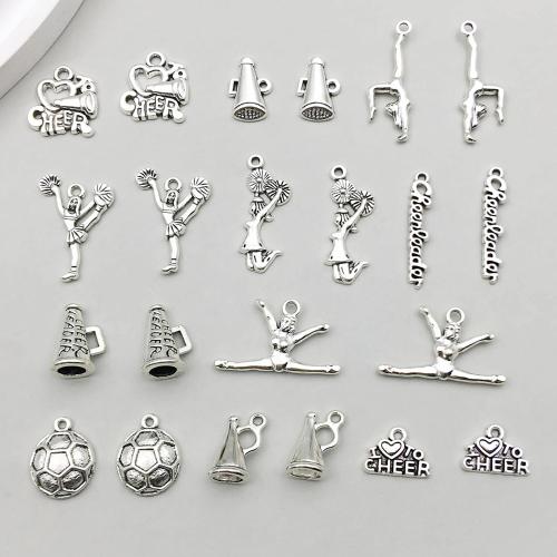 Pendentifs en alliage de zinc, Placage, DIY & styles différents pour le choix, plus de couleurs à choisir, 100PC/sac, Vendu par sac