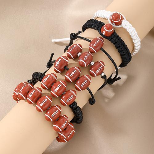 Acrylic Bracelets, with Knot Cord, Unisex & different styles for choice, more colors for choice, Length:17 m, Sold By PC