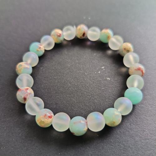 Gemstone Bracelets, Koreite, Round, Unisex, Sold By PC