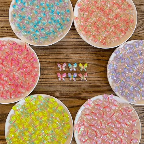 Acrylic Jewelry Beads, Butterfly, DIY, more colors for choice, 25x30mm, 10PCs/Bag, Sold By Bag