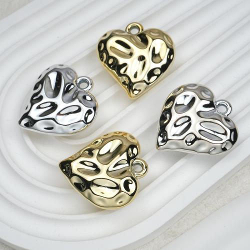 Acrylic Pendants, Heart, DIY, more colors for choice, 34x32x11mm, Sold By PC