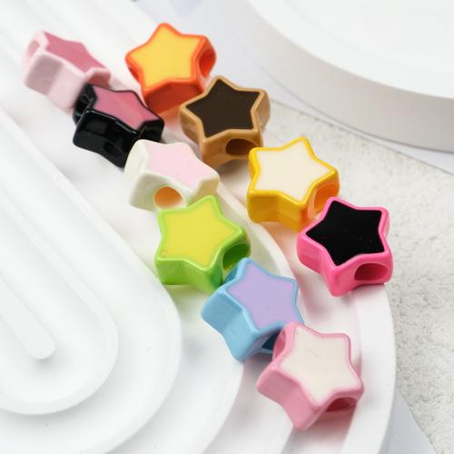 Acrylic Jewelry Beads, Star, DIY, more colors for choice, 16x15.50mm, Sold By PC