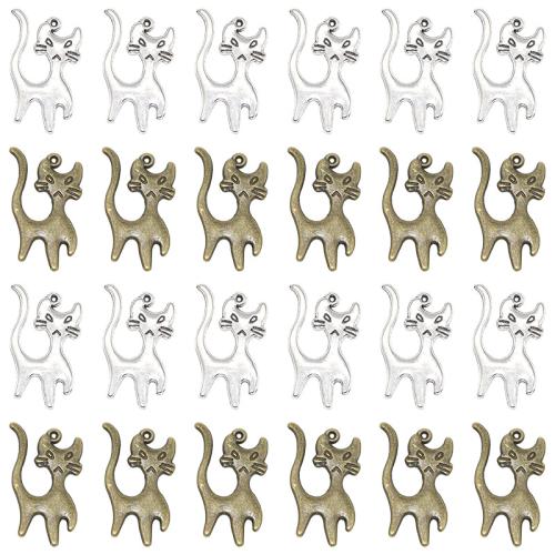 Tibetan Style Animal Pendants, plated, DIY, more colors for choice, 22x16mm, 100PCs/Bag, Sold By Bag