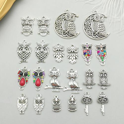 Tibetan Style Animal Pendants, plated, DIY & different styles for choice & enamel, more colors for choice, 100PCs/Bag, Sold By Bag