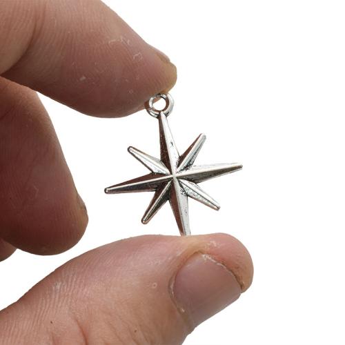 Colgante estrella de la aleación del cinc, aleación de zinc, Mano, chapado, Bricolaje, 100PCs/Bolsa, Vendido por Bolsa